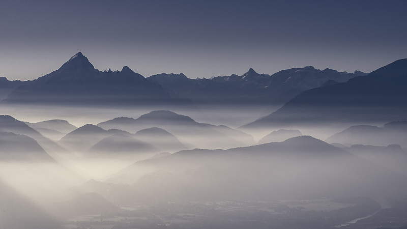 Berge in der Landschaft